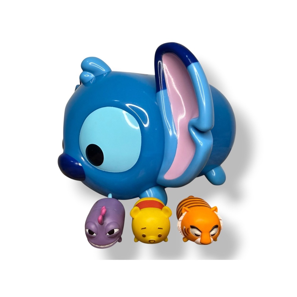 Disney Tsum‎ Tsum Stack 'n Display Stitch Carrying Case with 3 Figures Jakks